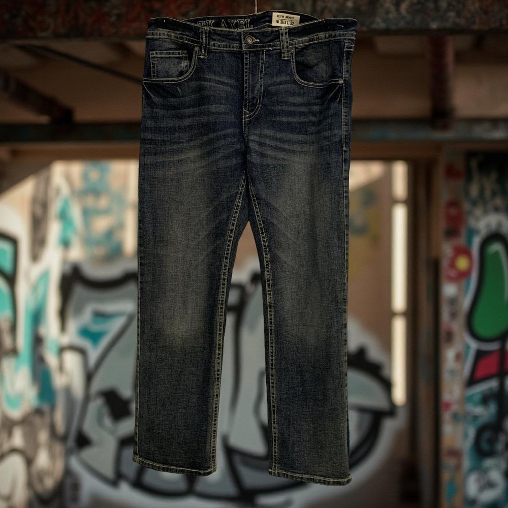 Men's TK Axel Blue Jeans 36